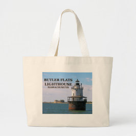 Butler Flats Leuchtturm, Massachusetts Tote Bag Jumbo Stoffbeutel