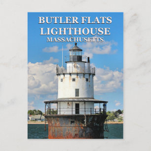 Butler Flats Lighthouse, Massachusetts Postkarte