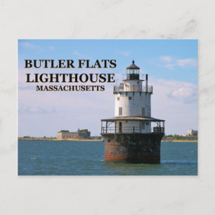 Butler Flats Lighthouse, Massachusetts Postkarte