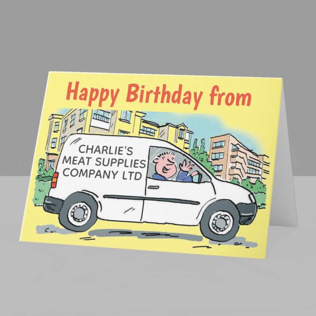 Butler-Geschäft mit Name auf Company Van Card Karte (Von Creator hochgeladen)