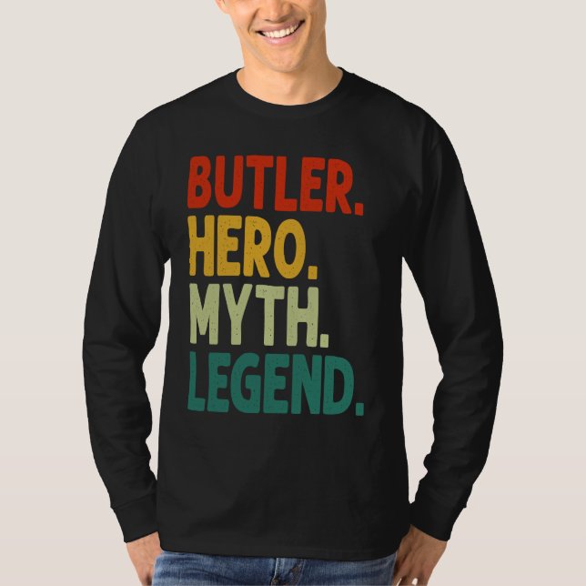 Butler Hero Myth Legend Vintage  Butler T-Shirt (Vorderseite)