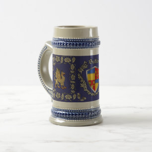 Butler Irish Shield Griffin Stein Bierglas