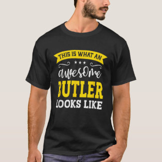 Butler Job Title Employee Funny Worker Profession T-Shirt