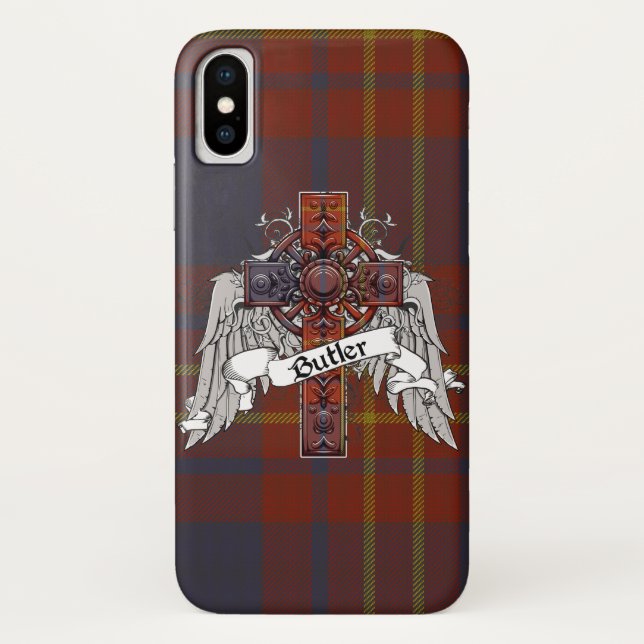 Butler Tartan Cross Case-Mate iPhone Hülle (Rückseite)