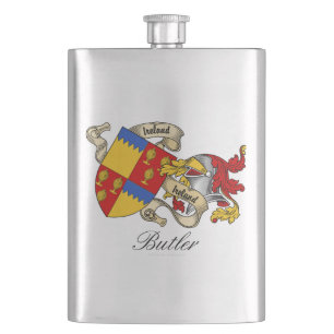 Butler-Wappen Flachmann