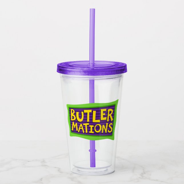 Butlermationen Tumbler Acryltrinkbecher (Vorderseite)