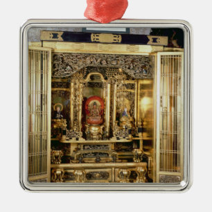 Butsudan Schrein von eines Damios Palast in Kyoto Ornament Aus Metall