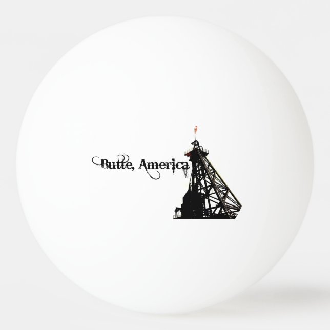 Butte, Amerika-Klingeln Pong Ball Tischtennisball (Vorderseite)