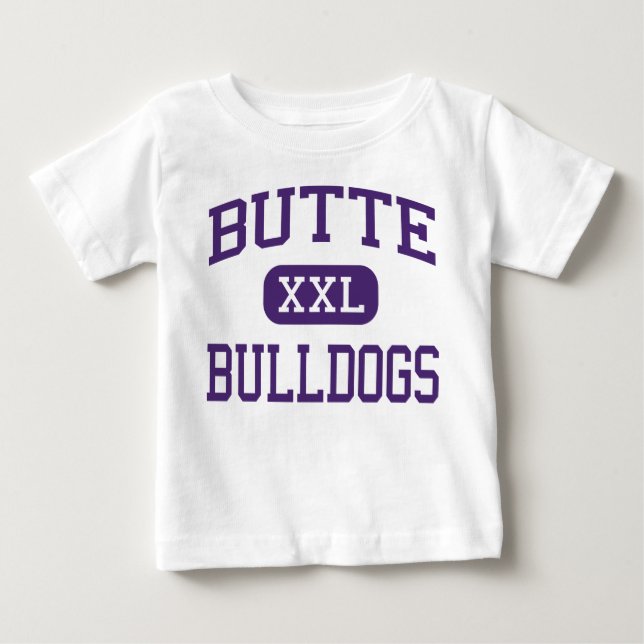 Butte - Bulldoggen - Highschool - Butte Montana Baby T-shirt (Vorderseite)