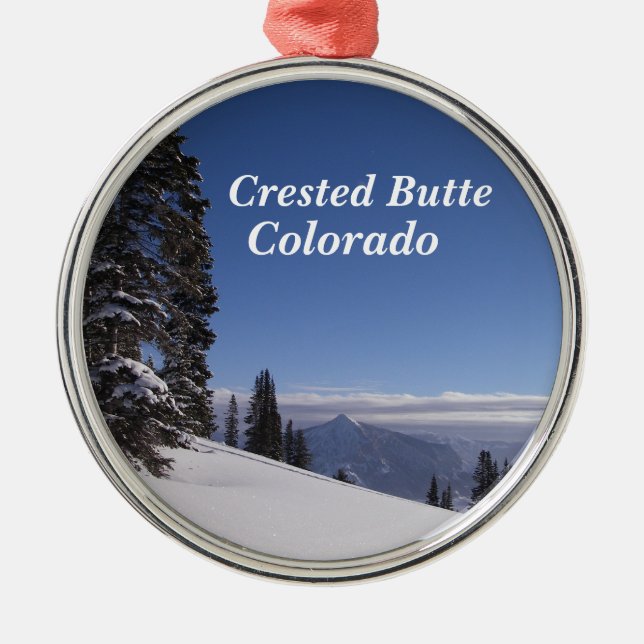 Butte, Coloorado Ornament Aus Metall (Vorne)