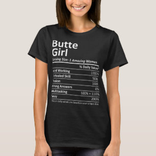 BUTTE GIRL MT MONTANA Funny City Zuhause Roots USA T-Shirt
