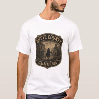 Butte Landkreis Kalifornien - Vintages Goldrausch- T-Shirt