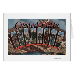 Butte mit Haube, Colorado - große Buchstabe-Szenen