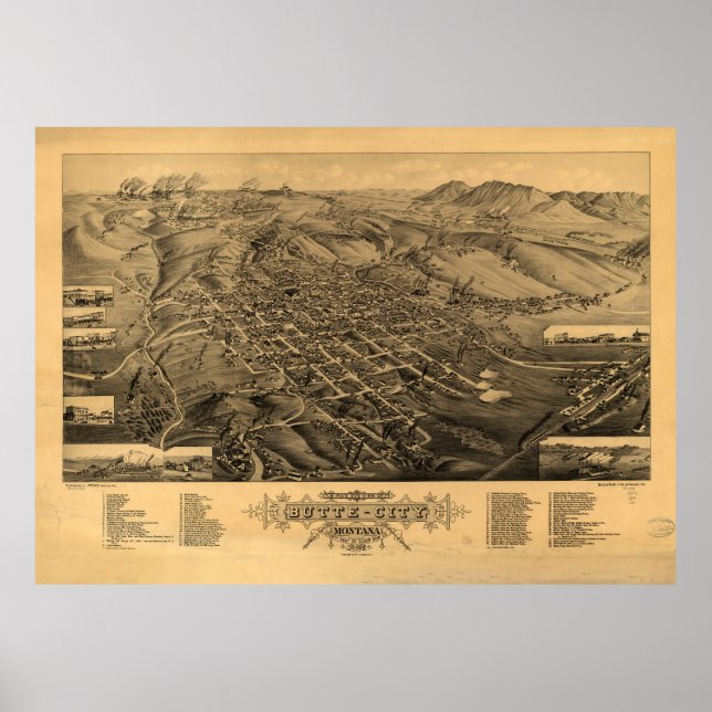 Butte, Montana (1884) Poster (Vorne)