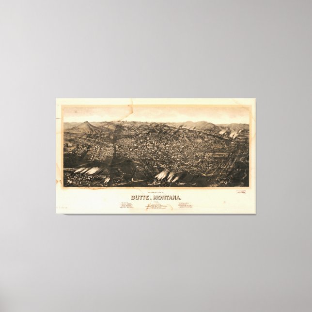 Butte, Montana (1904) Leinwanddruck (Vorderseite)