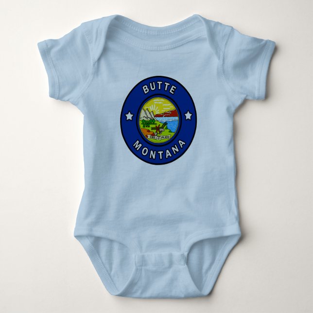 Butte Montana Baby Strampler (Vorderseite)