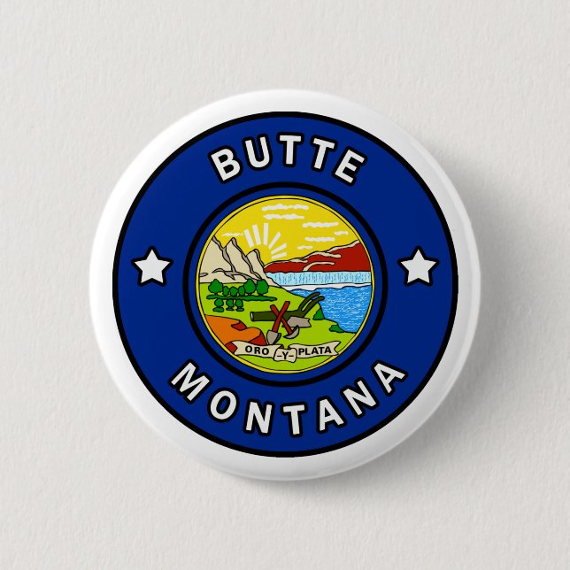 Butte Montana Button (Vorderseite)