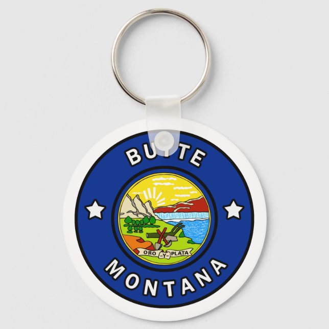 Butte Montana Schlüsselanhänger (Vorderseite)