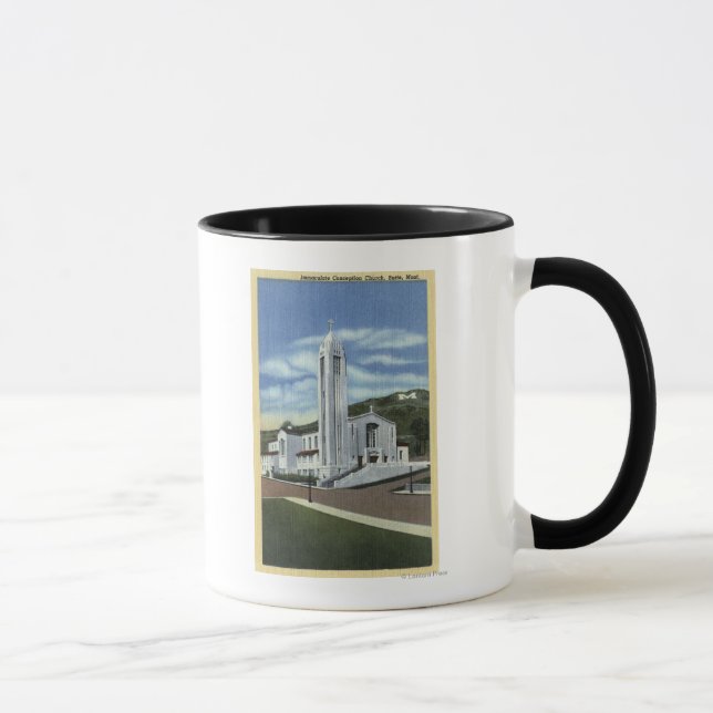 Butte, Montana - Unbefleckte Empfängniskirche Tasse (Rechts)