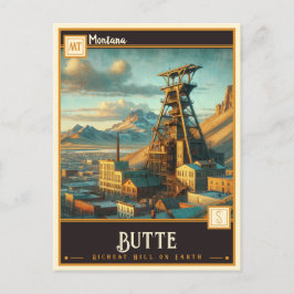 Butte, Montana | VINTAG Postkarte
