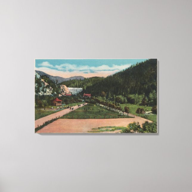 Butte, MT - Blick auf den Creek-Reservierungspark  Leinwanddruck (Vorderseite)