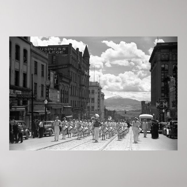 Butte Parade, 1939 Poster (Vorne)