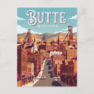 Butte USA Postkarte