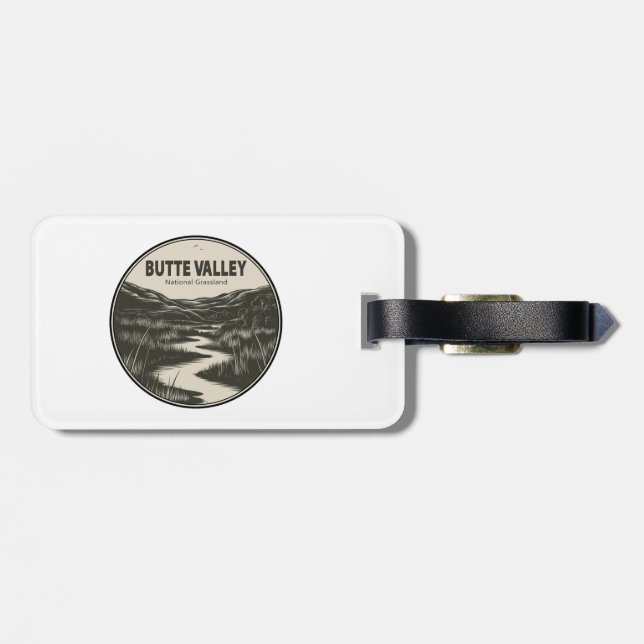 Butte Valley National Grassland California Stream Gepäckanhänger (Rückseite horizontal)