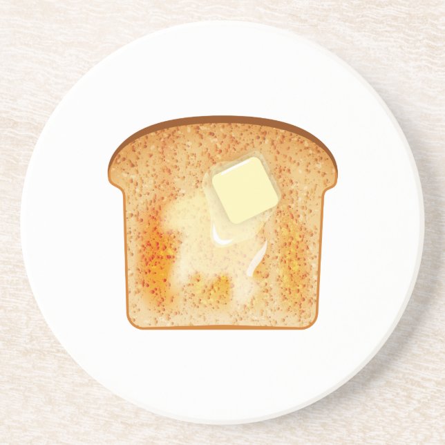 Butter auf Toast Getränkeuntersetzer (Vorne)