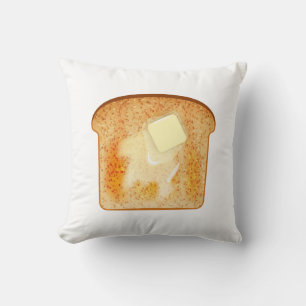 Butter auf Toast Kissen