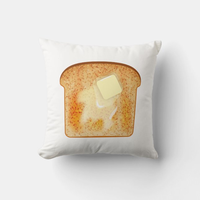 Butter auf Toast Kissen (Vorderseite)