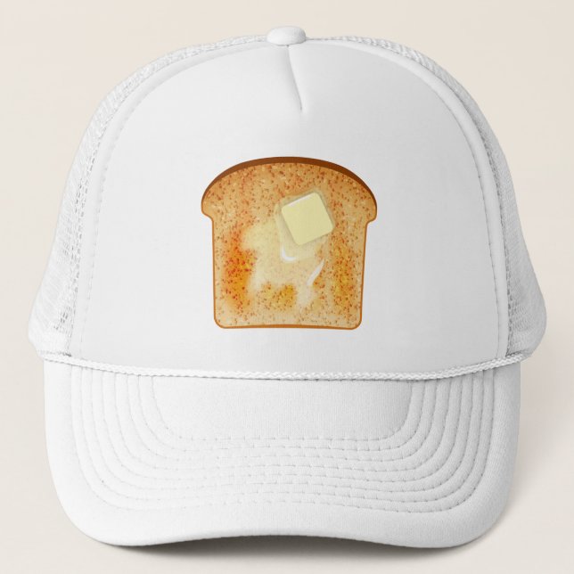 Butter auf Toast Truckerkappe (Vorderseite)