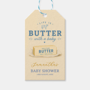 Butter Baby Shower Leben ist Butter Geschenkanhänger