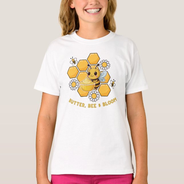 Butter, Biene und Blüte T-Shirt (Vorderseite)