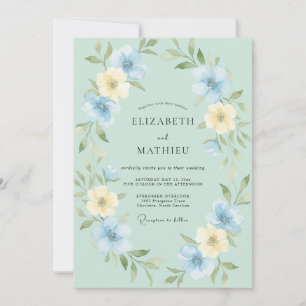 Butter Celeste Kranz Hochzeit Einladung