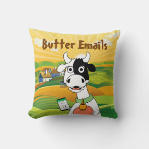 Butter Emails politischen Humor Kissen