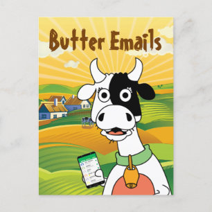 Butter Emails politischen Humor Postkarte