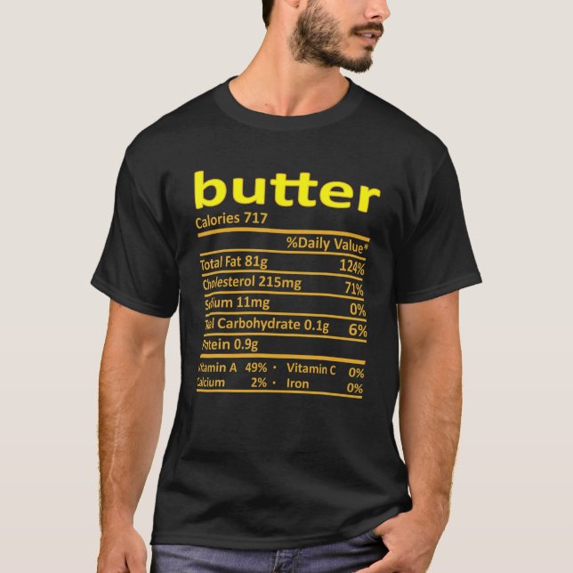 Butter Ernährung Funny Erntedank Kostüm Lebensmitt T-Shirt (Vorderseite)