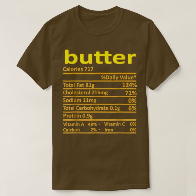 Butter Ernährung Witziger Erntedank Kostüm Lebensm T-Shirt (Design vorne)