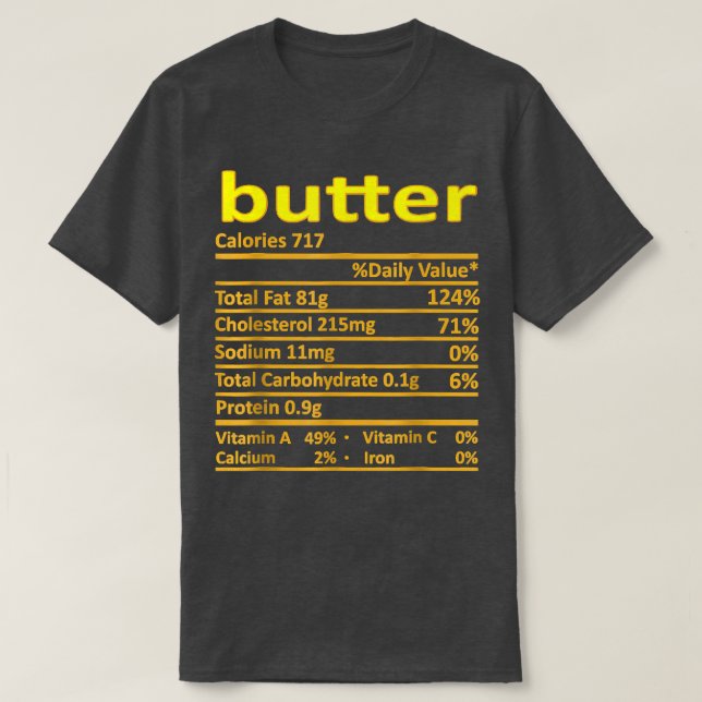 Butter Ernährung Witziger Erntedank Kostüm Lebensm T-Shirt (Design vorne)