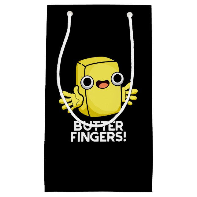 Butter Fingers Funny Butter Food Puff Dark BG Kleine Geschenktüte (Vorderseite)