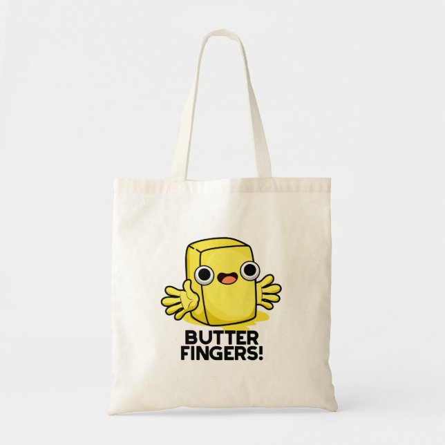 Butter Fingers Funny Butter Food Puff Tragetasche (Vorne)