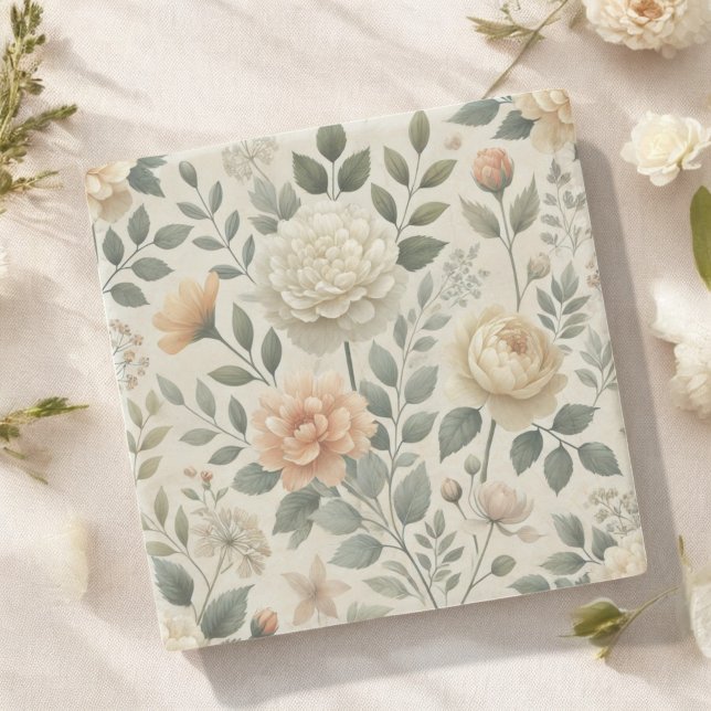 Butter Gelb Farbe Blütenfrühling & Sommer Steinuntersetzer (Von Creator hochgeladen)