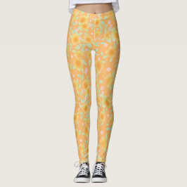 Butter Gelb Gold geglüht Leggings