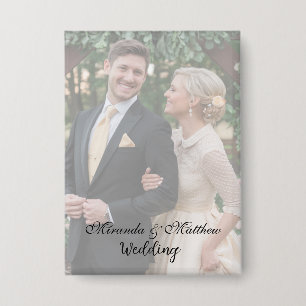 Butter-Gelb-Rose-Bouquet-Hochzeitsstich-Foto Button