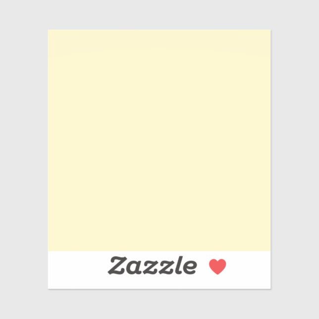 Butter Gelbe Farbe Aufkleber (Blatt)