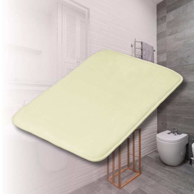 Butter Gelbe Farbe | Klassisches Elegant Badematte (Von Creator hochgeladen)