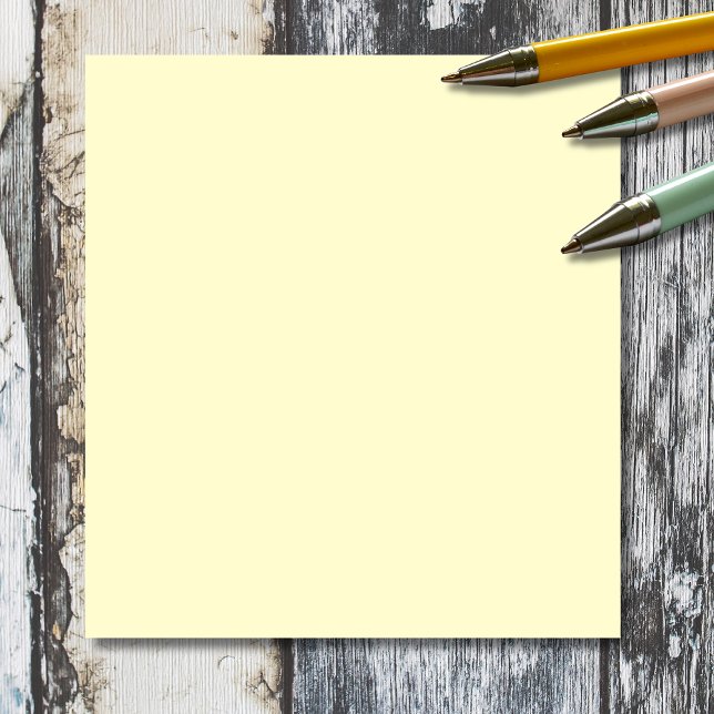 Butter Gelbe Farbe | Klassisches Elegant Notizblock (Von Creator hochgeladen)