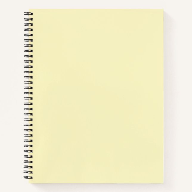 Butter Gelbe Farbe Notizbuch (Vorderseite)
