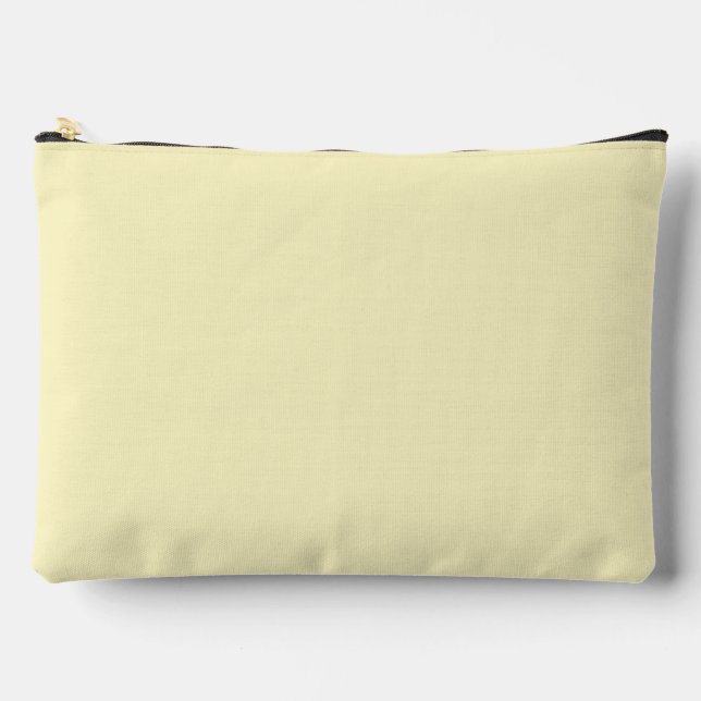Butter Gelbe Farbe Zubehörtasche (Vorderseite)